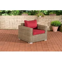 CLP Gartensessel Bilbao / Madeira, aus Polyrattan geflochten beige