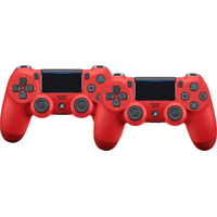 Sony PlayStation 4 Kabelloser DualShock V2 4 Controller Magma Red Doppelpack