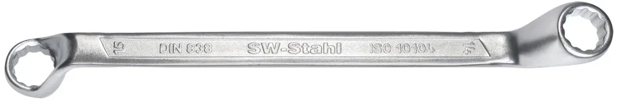 SW-STAHL Profi Doppel Ringschlüssel SW 10 - DIN 838 / ISO 10104 Qualitätsstandards - Optimal für tie