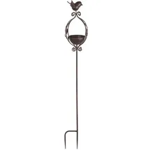 Ambiente Haus Vogeltränke Vogelbad - Stecker 100cm 15 x 100 x 11 cm Braun