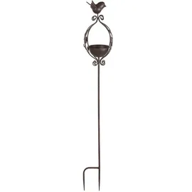 Ambiente Haus Vogeltränke Vogelbad - Stecker 100cm 15 x 100 x 11 cm Braun
