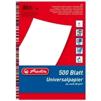 Herlitz 5033402, Universal, A4 (210x297 mm), 500 Blätter Weiß