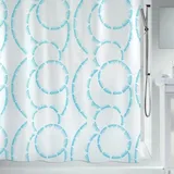 Spirella Duschvorhang CLAIRE 180 x 180 cm blau/weiß