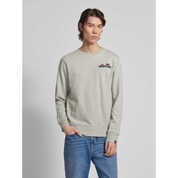 Sweatshirt mit Label-Stitching Modell 'FIERRO', Hellgrau, L