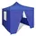 vidaXL Faltzelt 3 x 3 m inkl. 4 Seitenteile Blau
