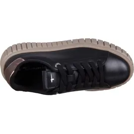 TAMARIS Damen Schnürer Leder schwarz 42
