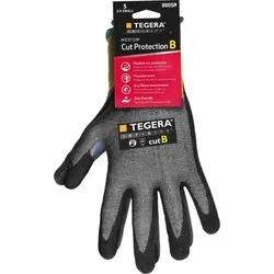 Schnitt-Handschuhe TEGERA Infinity 8805R, Kat. II, grau/gelb, Gr. 10 - grau