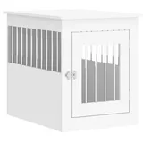 vidaXL Hundekäfig im Möbelstil, Weiß 55x75x65 cm, Holzwerkstoff - vidaXL
