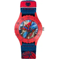 Spider-Man Spiderman 38 mm Analog Quarz Uhr Blau Stoffarmband