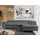 MKS Meble Eckcouch Cord 3-Sitzer Grau
