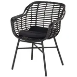 Hartman Cecilia Diningsessel 62 x 62 x 84 cm schwarz