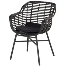 Hartman Cecilia Diningsessel 62 x 62 x 84 cm schwarz