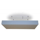 Manufactur Schaumstoffe Wegerich Deckensegel Bass Absorber Akustik Schaum mit Dekor-Kante aus BASOTECT® lichtgrau DIN4102 Maße: 100 x 50 x 5cm ohne Halterung