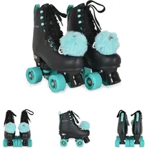 Byox Rollschuhe Escape schwarz (35), Schwarz, Türkis