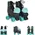 Byox Rollschuhe Escape schwarz (35), Schwarz, Türkis