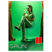Calvendo Grün, die frische Farbe (Tischkalender 2026 DIN A5 hoch), CALVENDO Monatskalender: Die Farbe der Natur, die Körper und Geist in Einklang bringt. (CALVENDO Kunst)