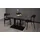 58 aufm Kessel Bartisch ausziehbar 120 x 70 x 72 cm Schwarz/Graphit