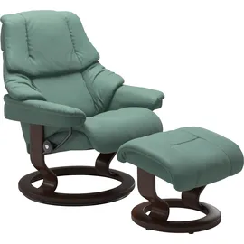 Stressless "Reno", mit Classic Base, Größe S, M & L, Gestell Braun grün 75 cm x 106 cm x 75 cm