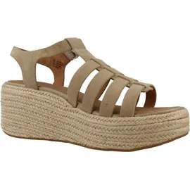 FitFlop PLATFFORMS ESPADR. SUEDE FISHERMAN WEDGE Sandalette Braun 40