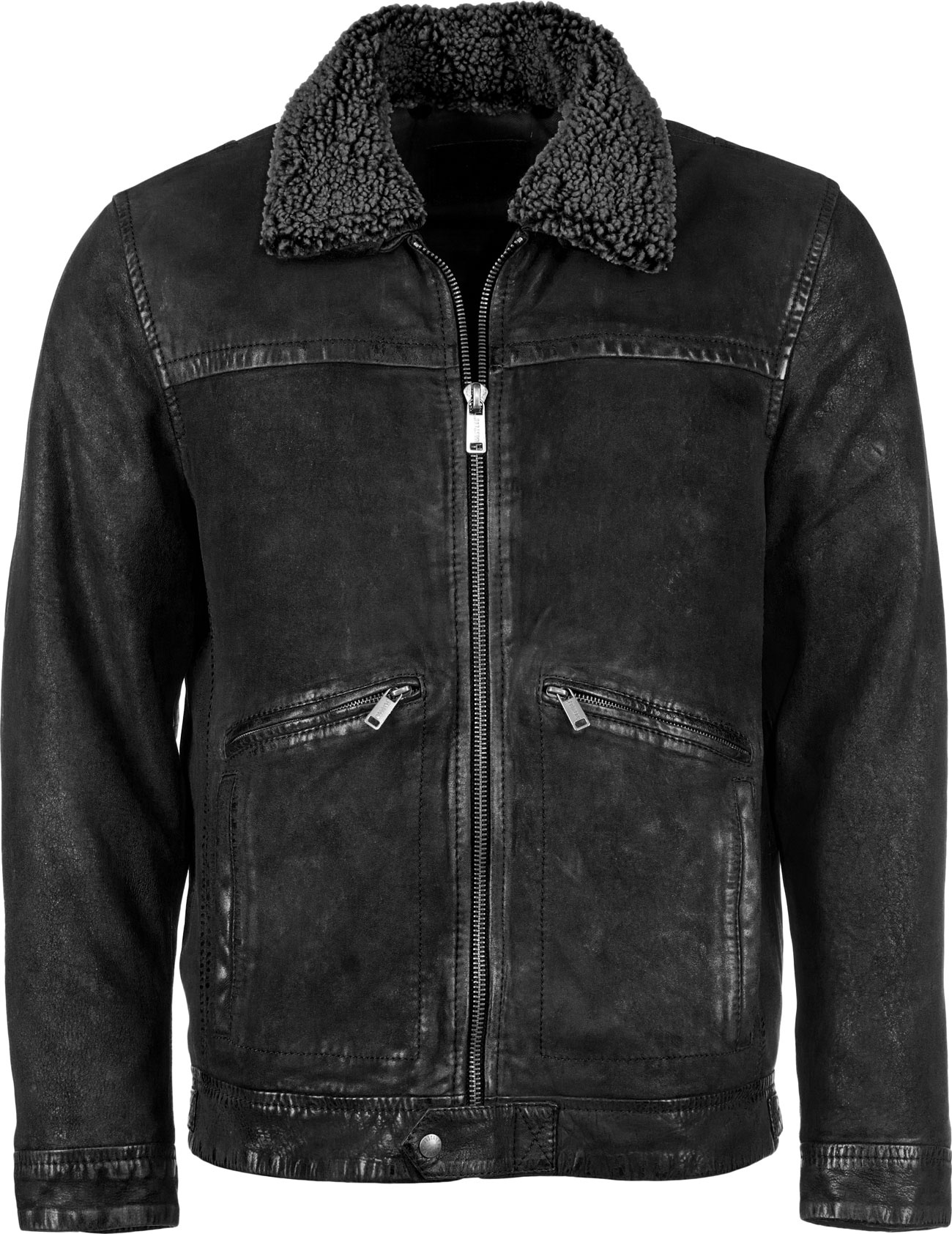 Mustang Chicago, Lederjacke - Schwarz - L