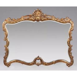 Casa Padrino Luxus Barock Spiegel Antik Gold - Prunkvoller Wandspiegel im Barockstil - Antik Stil Garderoben Spiegel - Wohnzimmer Spiegel - Barock Deko Accessoires - Barock Möbel