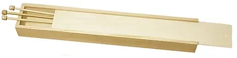 Jackenstricknadel-Box aus Holz, 42,5 x 7 x 4 cm
