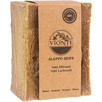 VİONTE Original Aleppo Seife kernseife natur Naturseife 80% Olivenöl 20% Lorbeeröl Haarseife Körperseife Gesichtsseife duschseife Feste Seife naturseife bio ohne zusatzstoffe hamam seife