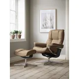 Stressless Mayfair mit Cross Base Leder 83 x 102 x 74 cm latte batick