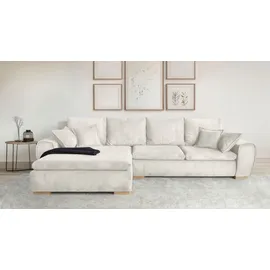 Home Affaire Ecksofa Katja L-Form, B: 325 cm - OTTO. Verlässliche Qualität., Bettfunktion, Bettkasten & 4 Zierkissen beige