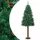 vidaXL Weihnachtsbaum Schlank mit Echtholz und Zapfen Grün 150 cm