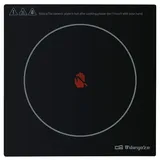 Orbegozo PCE 5000 2000 W tragbare Glaskeramikplatte aus Edelstahl