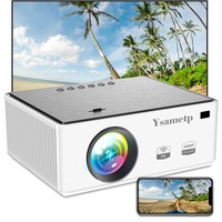 Videoprojektor Full HD 1080P Tragbarer Projektor Mini-Projektor 8000LHeimkino-Projektor Heimkinoprojektor kompatibel mit TV Stick/PS5