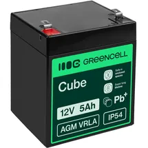 Green Cell Batterie 12 V 5 Ah schwarz