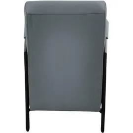 K+W Komfort & Wohnen Cocktailsessel K+W KOMFORT & WOHNEN, blau (aqua), B:62cm H:77cm T:83cm, Sessel, Cocktailsessel, mit bezogenen Armlehnen, Gestell in Metall schwarz Struktur