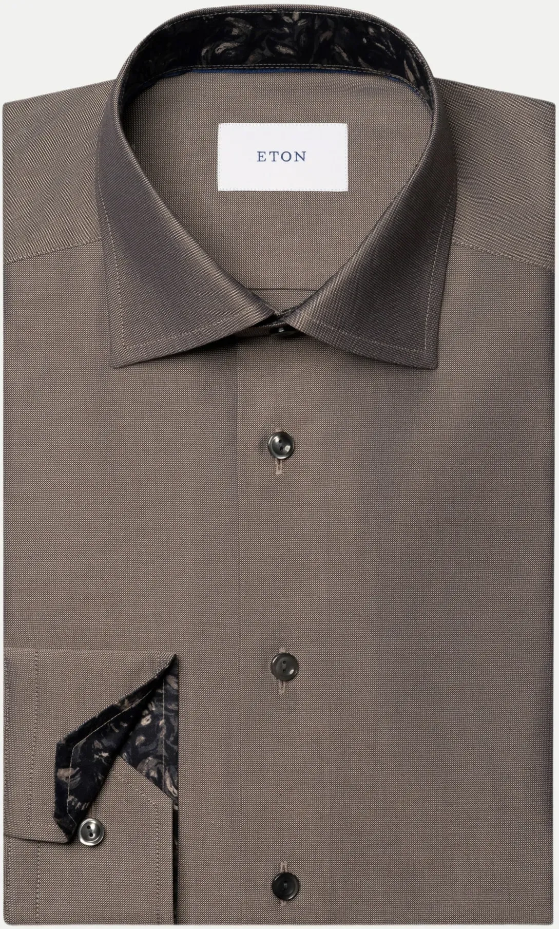 Slim-Fit Businesshemd Braun 39