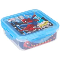 SpiderMan Kinder Brotdose – 500 ml Quadratische Lunchbox für