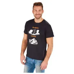 RAHMENLOS Problem Lösung Tshirt schwarz, L