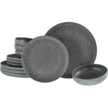 CreaTable Uno Volcano Tafelservice 12-tlg. grau