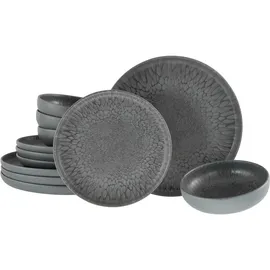 CreaTable Uno Volcano Tafelservice 12-tlg. grau