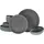 CreaTable Uno Volcano Tafelservice 12-tlg. grau