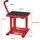 Wiltec Hebebühne Leder/Metall 31-41 cm rot