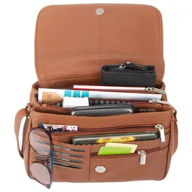 Alessandro Salvatore Florenz 12975 Schultertasche Leder Brown