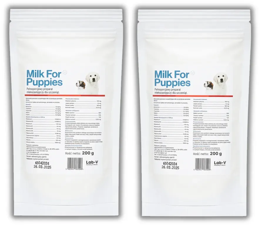 LAB-V Milch für Welpen 2x200g (Rabatt für Stammkunden 3%)