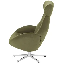 Sofa.de Fernsehsessel Globe Mikrofaser 79 x 111 x 84 cm Grün drehbar