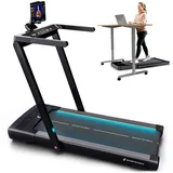 Sportstech 2in1-Laufband sTread Fold Pro, bis 15 km/h mit automatischer Steigung, Klappfunktion, Fitness-App kompatibel