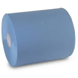 Industriepapierrollen QUICKY - Putzpapier - blau - 36 cm - 2 - lagig - 2 Rollen