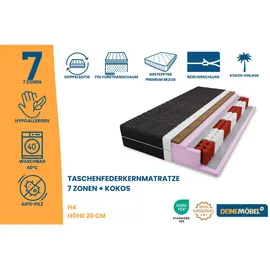Deine Möbel 24 Taschenfederkernmatratze 120 x 200 cm H4