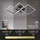 Briloner LED Deckenleuchte 75 cm schwarz