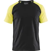 Blåkläder T-Shirt, schwarz/gelb
