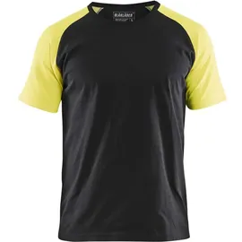 Blåkläder T-Shirt, schwarz/gelb